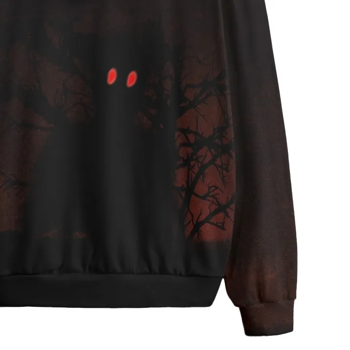 Logic Over All sweater with red eyes